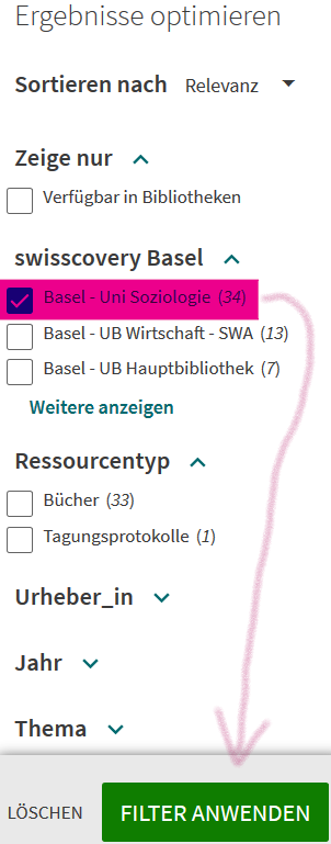 Recherche & Ausleihe in Primo